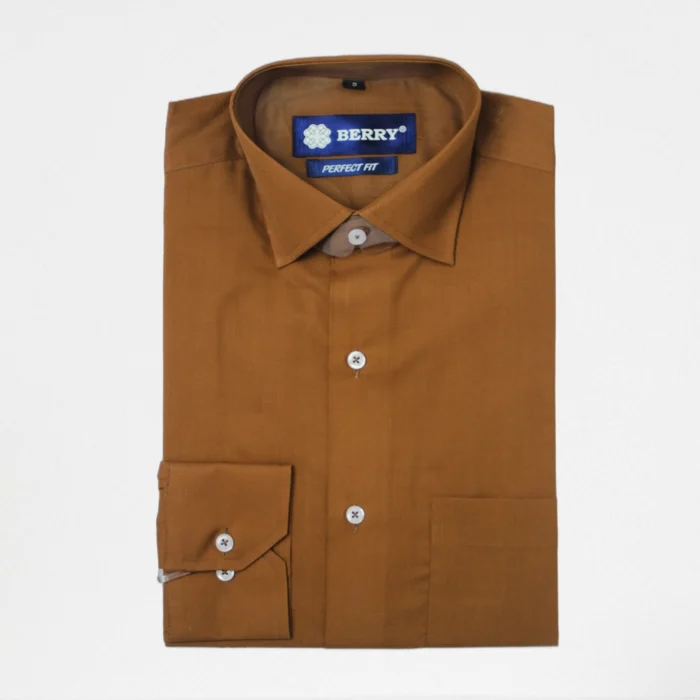 Formal Shirt - Dark Brown - Image 1