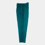 Knitted Stripe Straight Trouser - Peacock Blue - Image 3