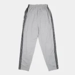 Knitted Stripe Straight Trouser - Grey - Image 2