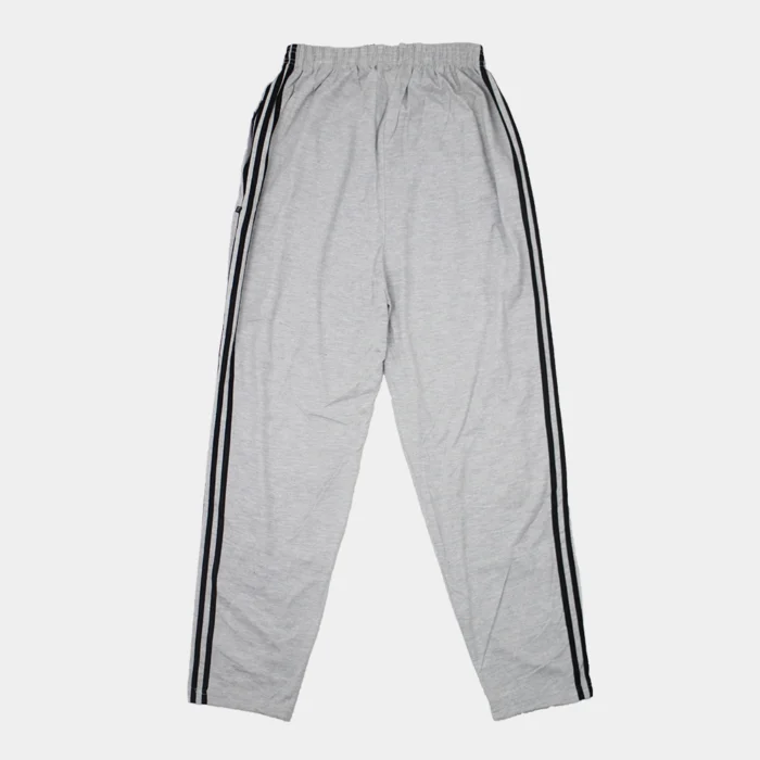Knitted Stripe Straight Trouser - Grey - Image 2