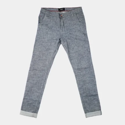 Men Chino - Self Texture - Grey