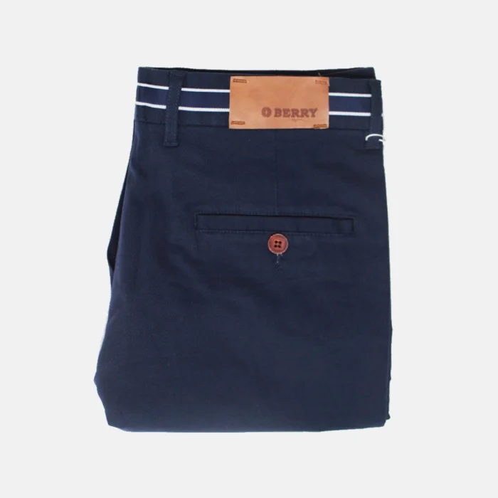 Men Chino - Self Texture - Blue - Image 3
