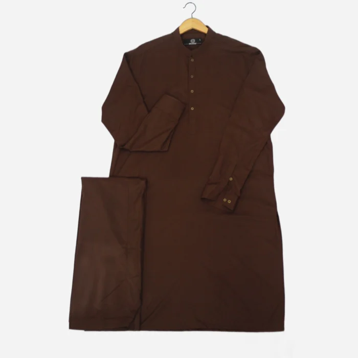 Shalwar Kameez-Chocolate Brown - Image 1