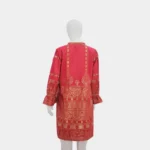 Jacquard Kurti - Red - Image 3